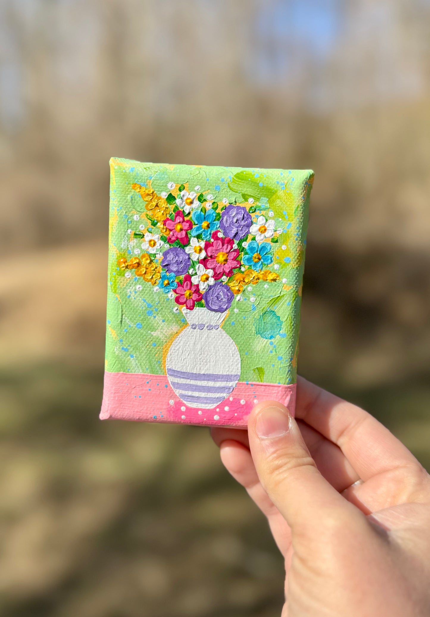 Floral Bouquet Mini Canvas 17