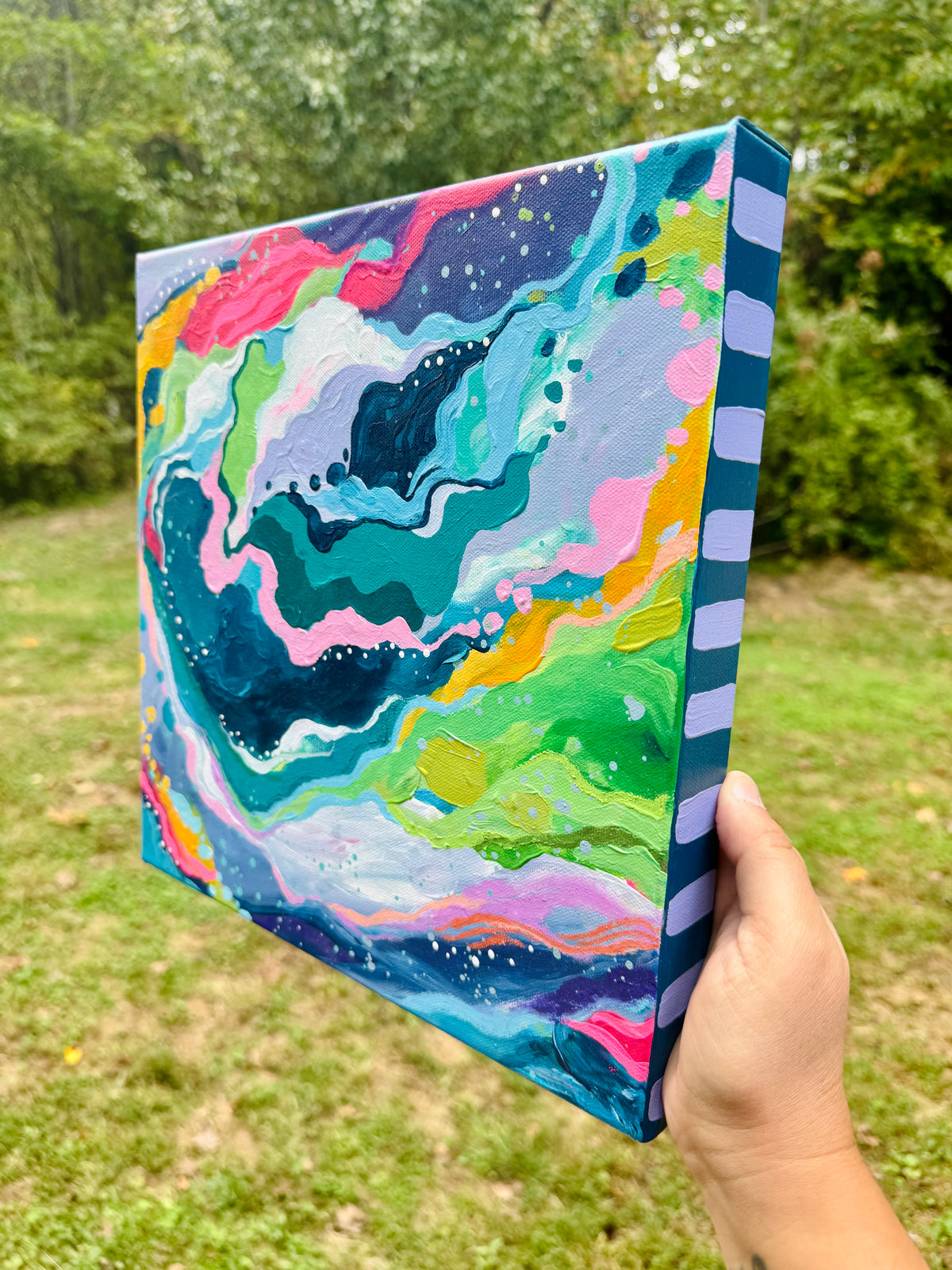 "Color Cascade" Original Painting #40 of 52 Weeks of Colorful Joy 2026