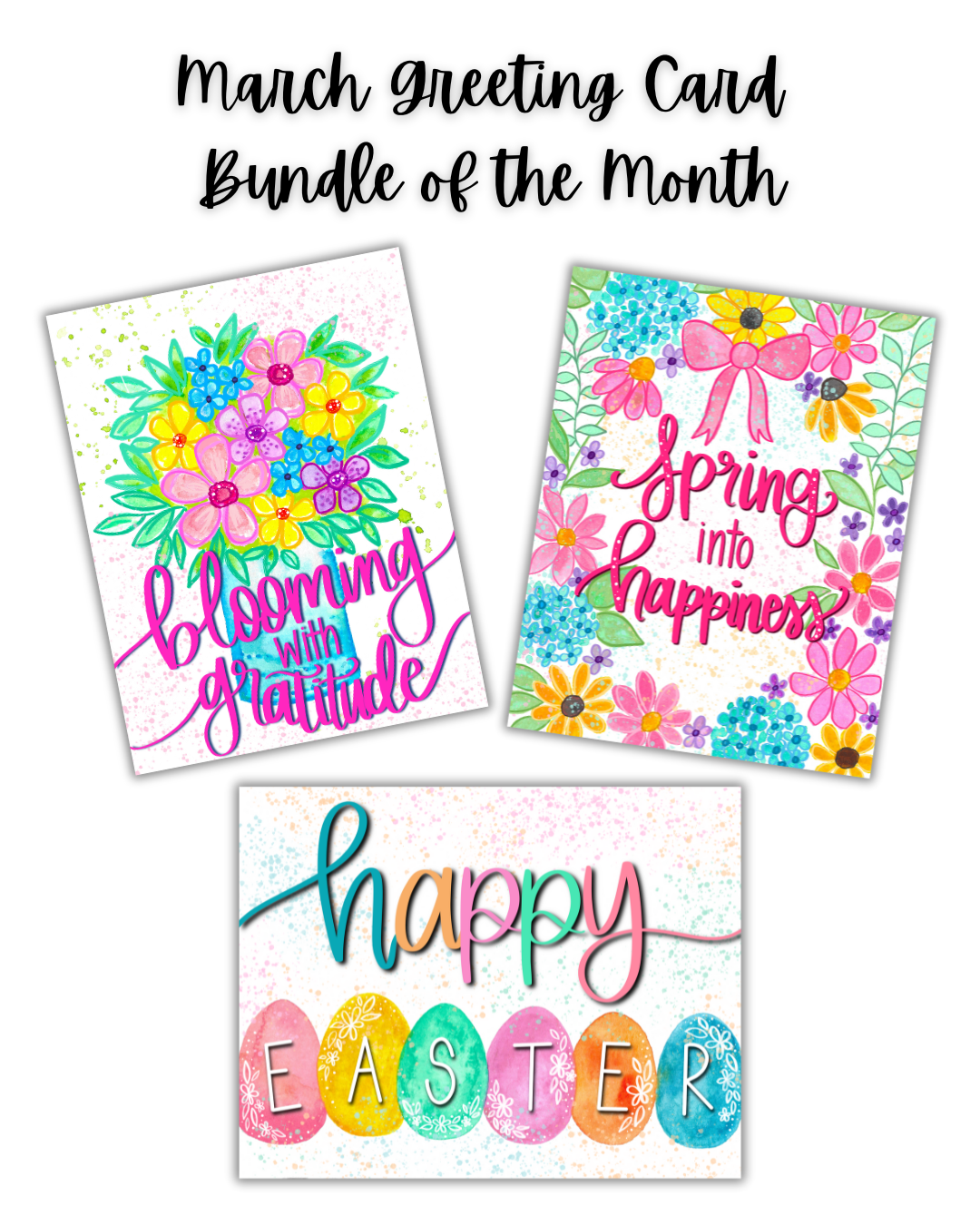 Greeting Card Bundle of 6 Note Cards with Envelopes / Only Available throughout March 2025