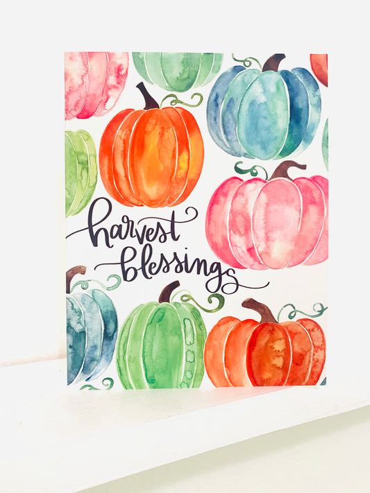 "Harvest Blessings" Card with Envelope