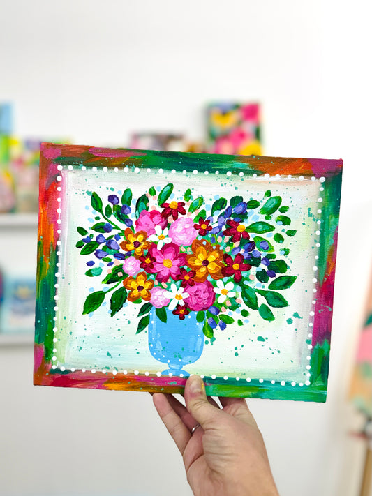 "Where Joy Begins" Original Painting #1 of 52 Weeks of Colorful Joy 2026