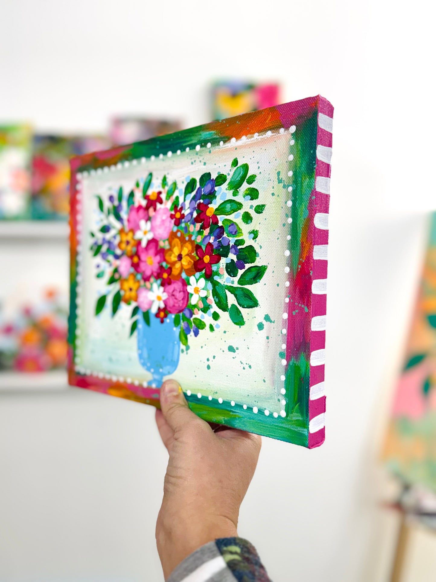 "Where Joy Begins" Original Painting #1 of 52 Weeks of Colorful Joy 2026