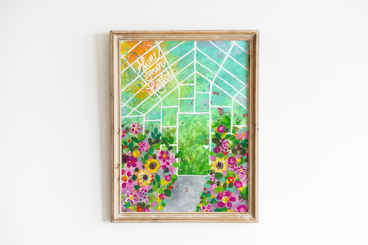 Shine your Light Greenhouse Bethany Joy Art Print