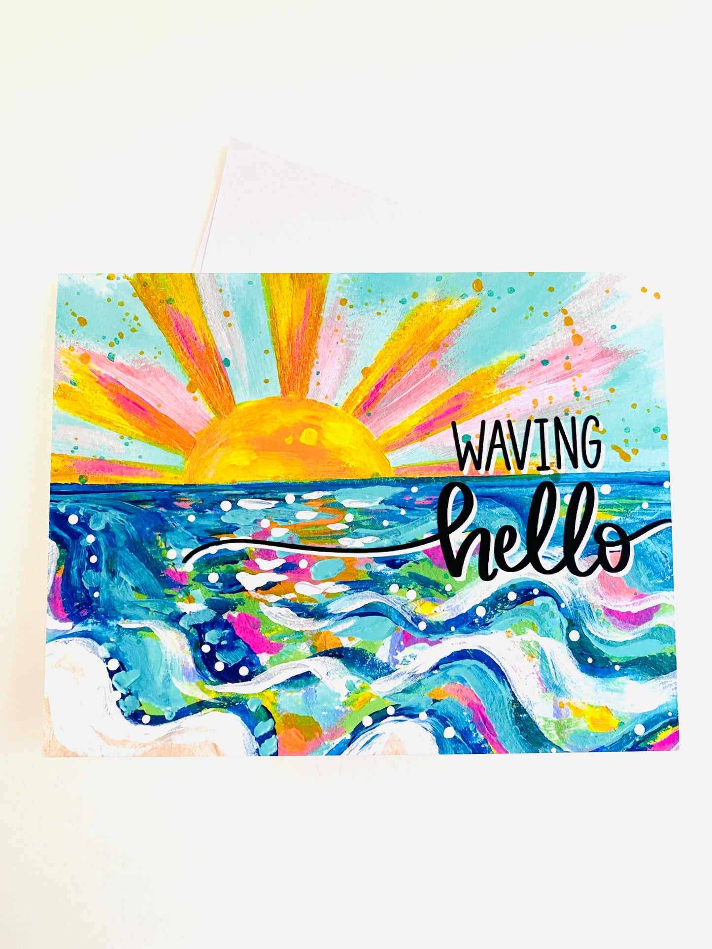 “Waving Hello" Card with Envelope