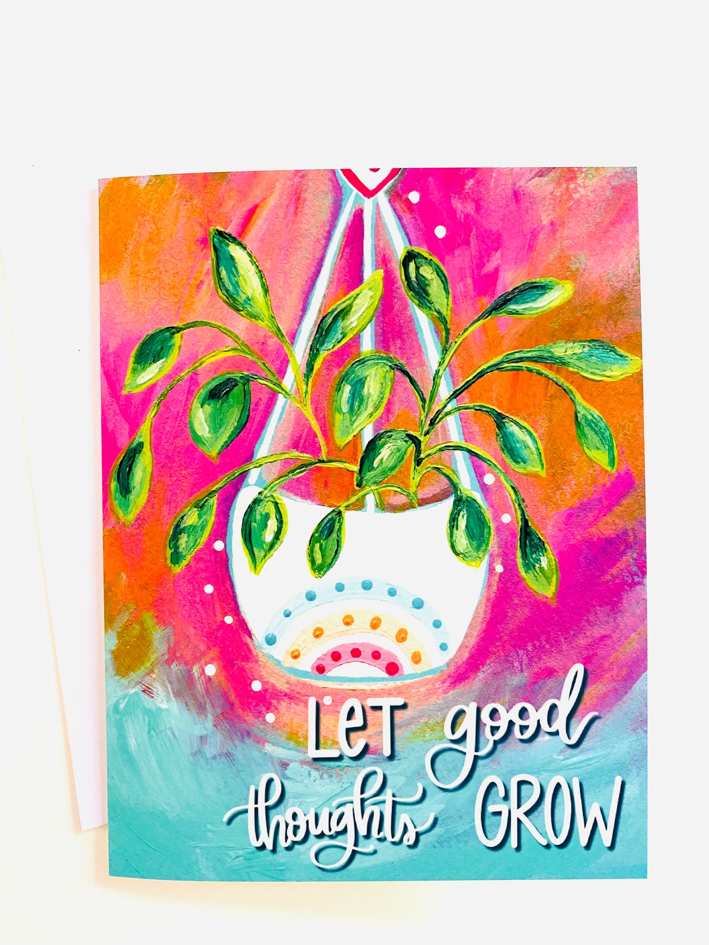 “Let Good Thoughts Grow" Card with Envelope