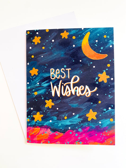 “Best Wishes" Card with Envelope
