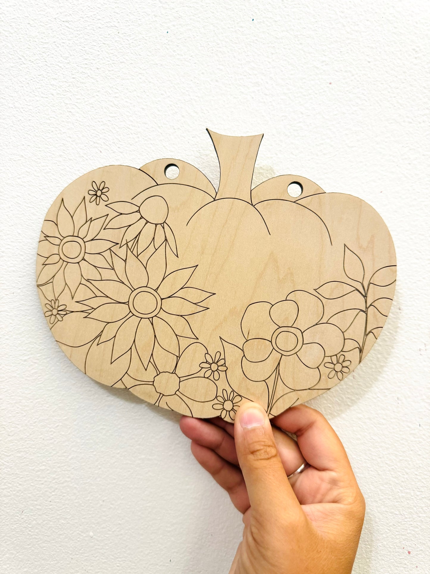 Pumpkin Floral Art KIT and Video TUTORIAL - Paint Your Own!