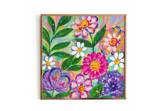 "Blossoming Brushstrokes" Bethany Joy Art Print