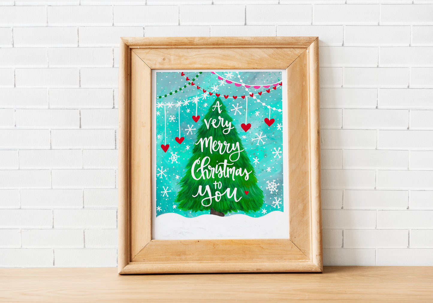 "A Very Merry Christmas to You" Bethany Joy Christmas Art Print
