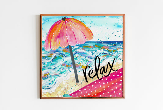 "Relax" Bethany Joy Art Print