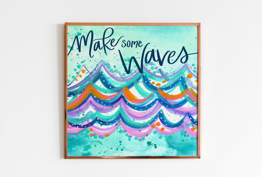"Beach Waves" Bethany Joy Art Print