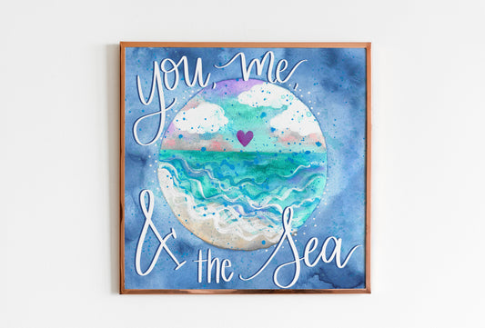 "You, Me, & the Sea" Bethany Joy Art Print
