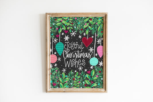 "Joyful Christmas Wishes" Bethany Joy Christmas Art Print