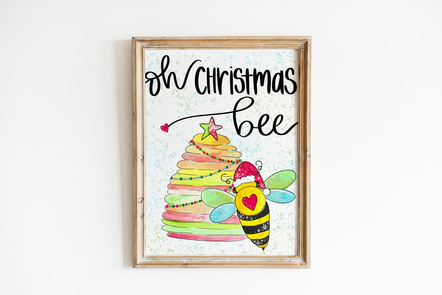 "Oh Christmas Bee" Bethany Joy Christmas Art Print
