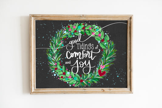 "Good Tidings of Comfort and Joy" Bethany Joy Christmas Art Print