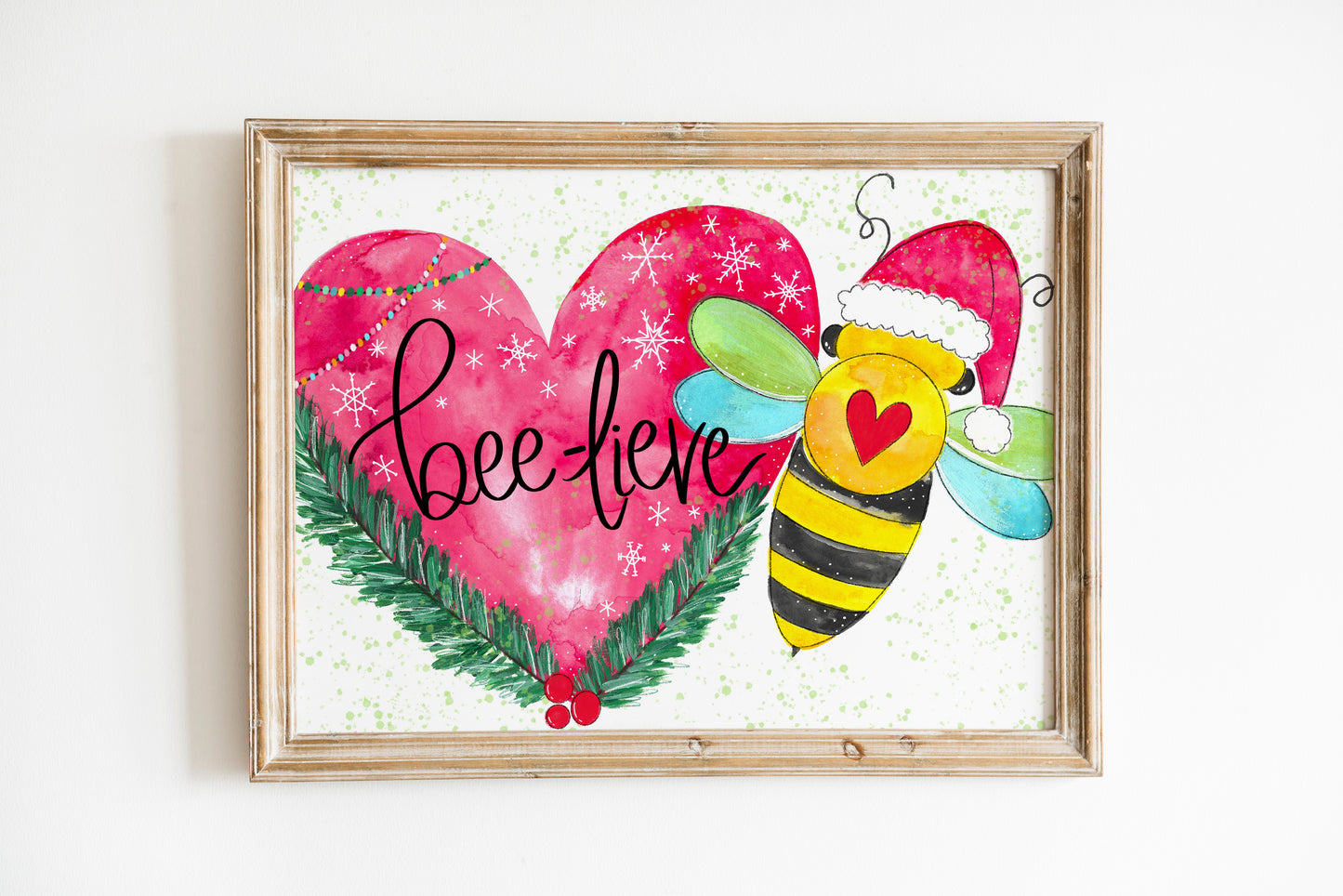 "Bee-Lieve" Bethany Joy Christmas Art Print