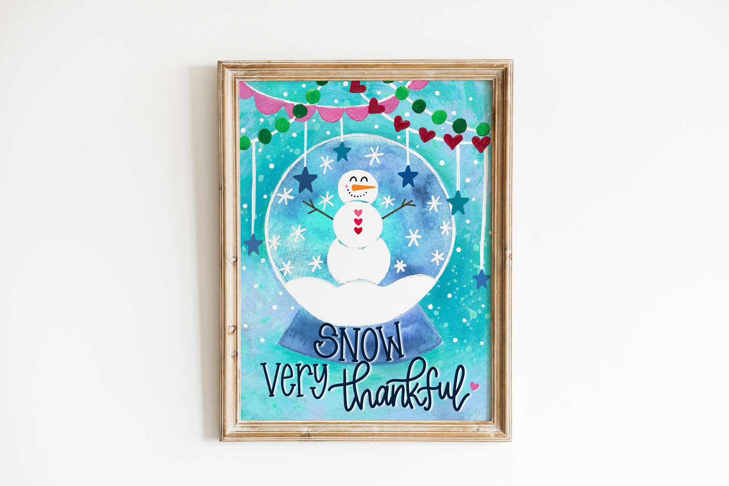 "Snow Very Thankful" Bethany Joy Christmas Art Print