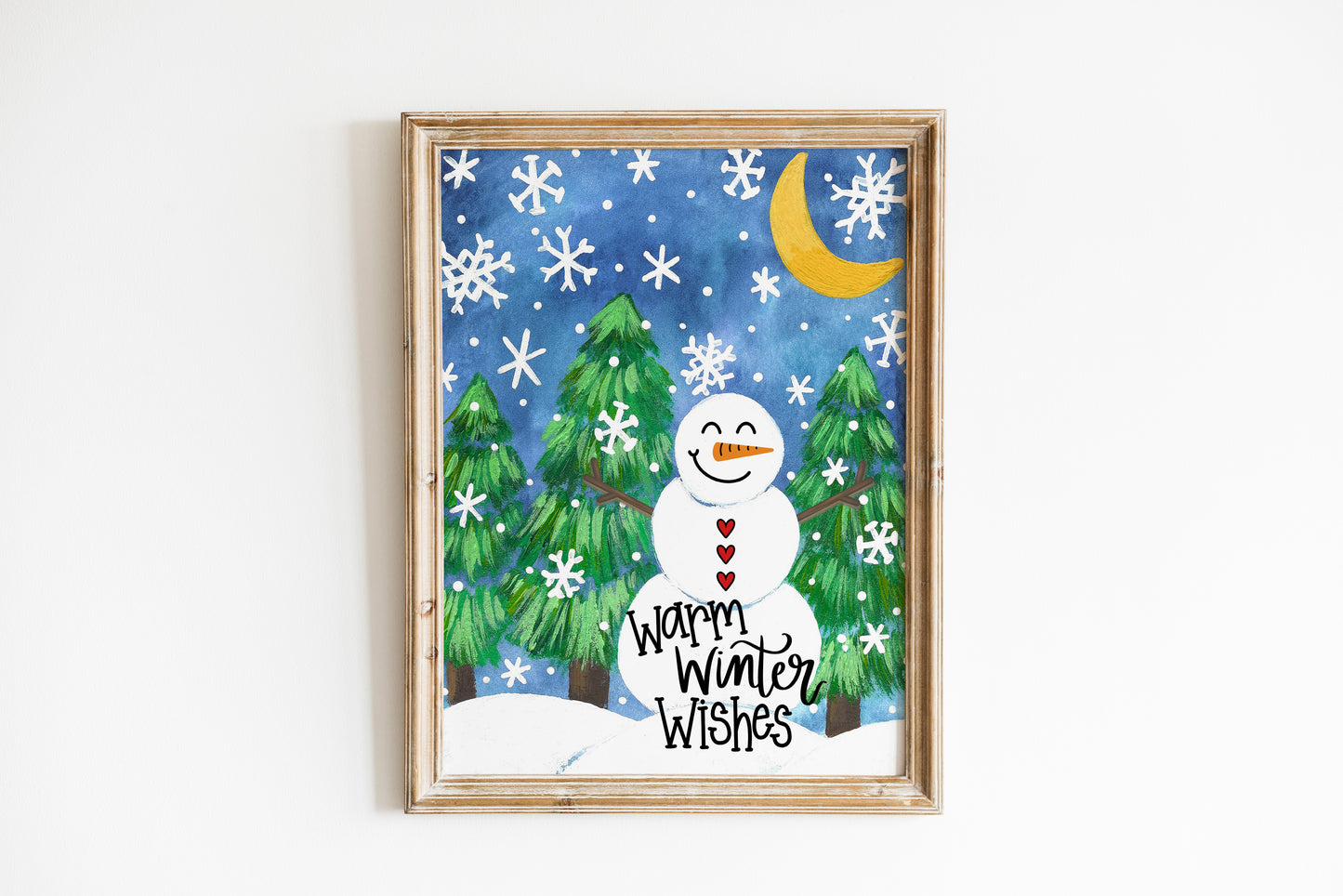"Warm Winter Wishes" Bethany Joy Christmas Art Print