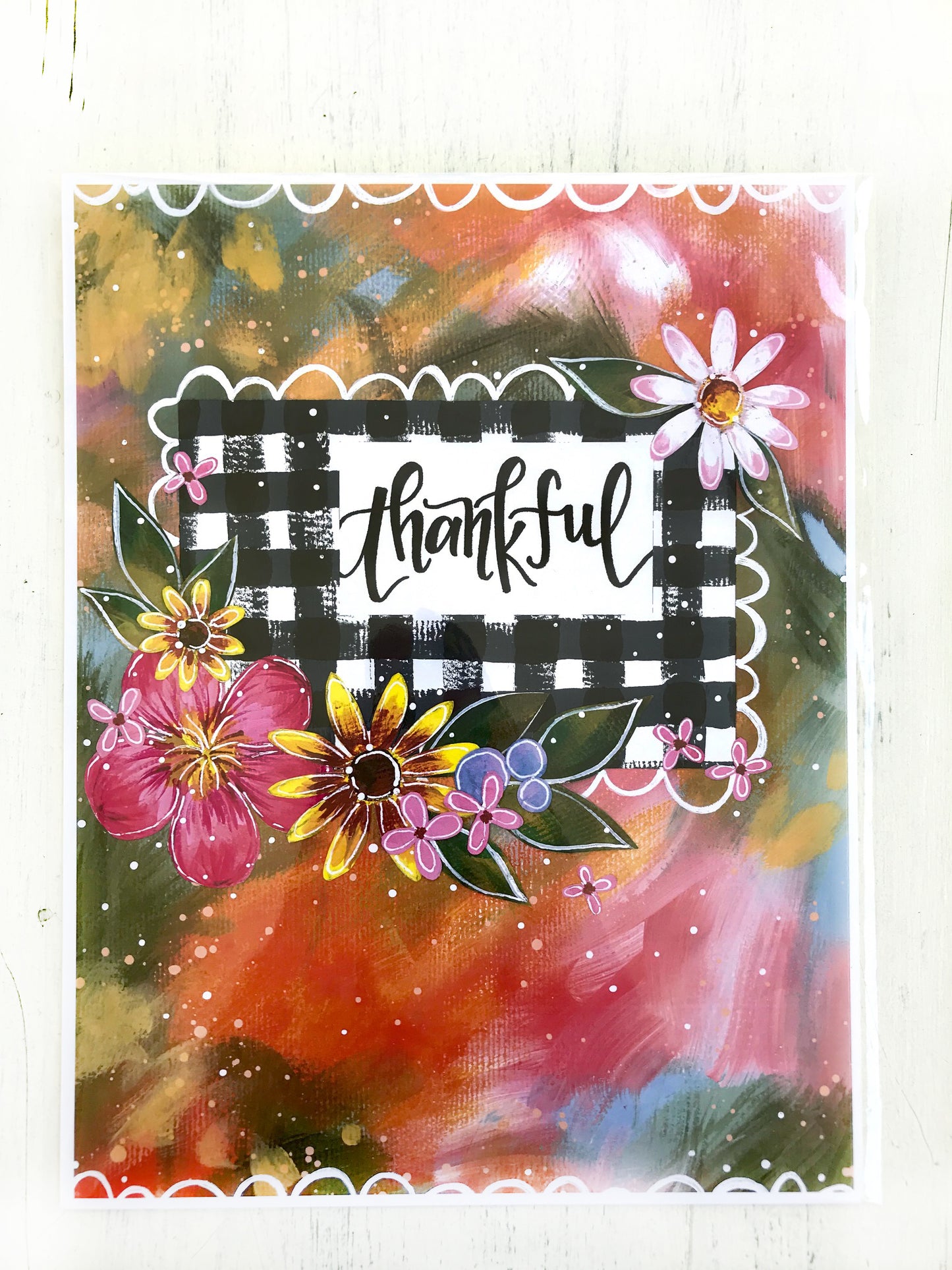 "Thankful" Autumn Inspired Inspirational 8.5x11 inch Art Print - Bethany Joy Art