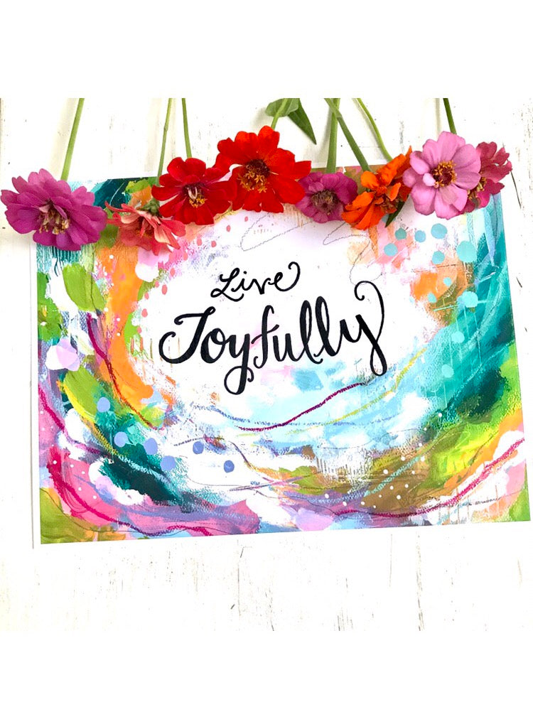 Live Joyfully Art Print - Bethany Joy Art