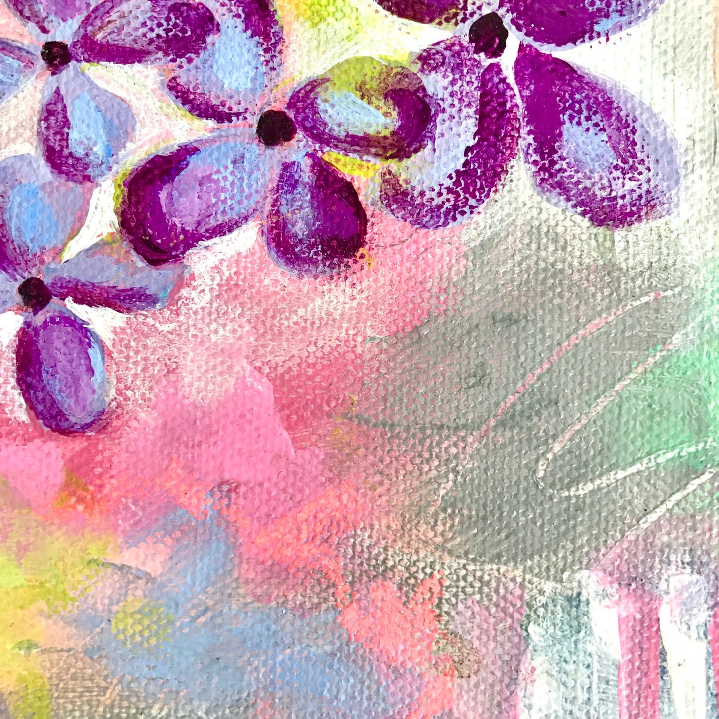 Original Floral Abstract Painting: "Spring at Last" - Bethany Joy Art