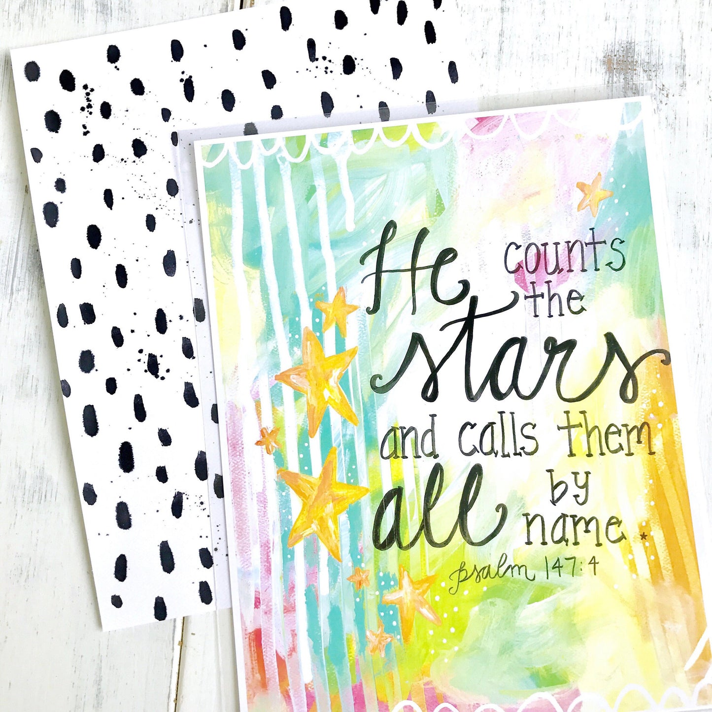 Inspirational Art: 'Counting Stars" - 8.5x11 Print - Bethany Joy Art