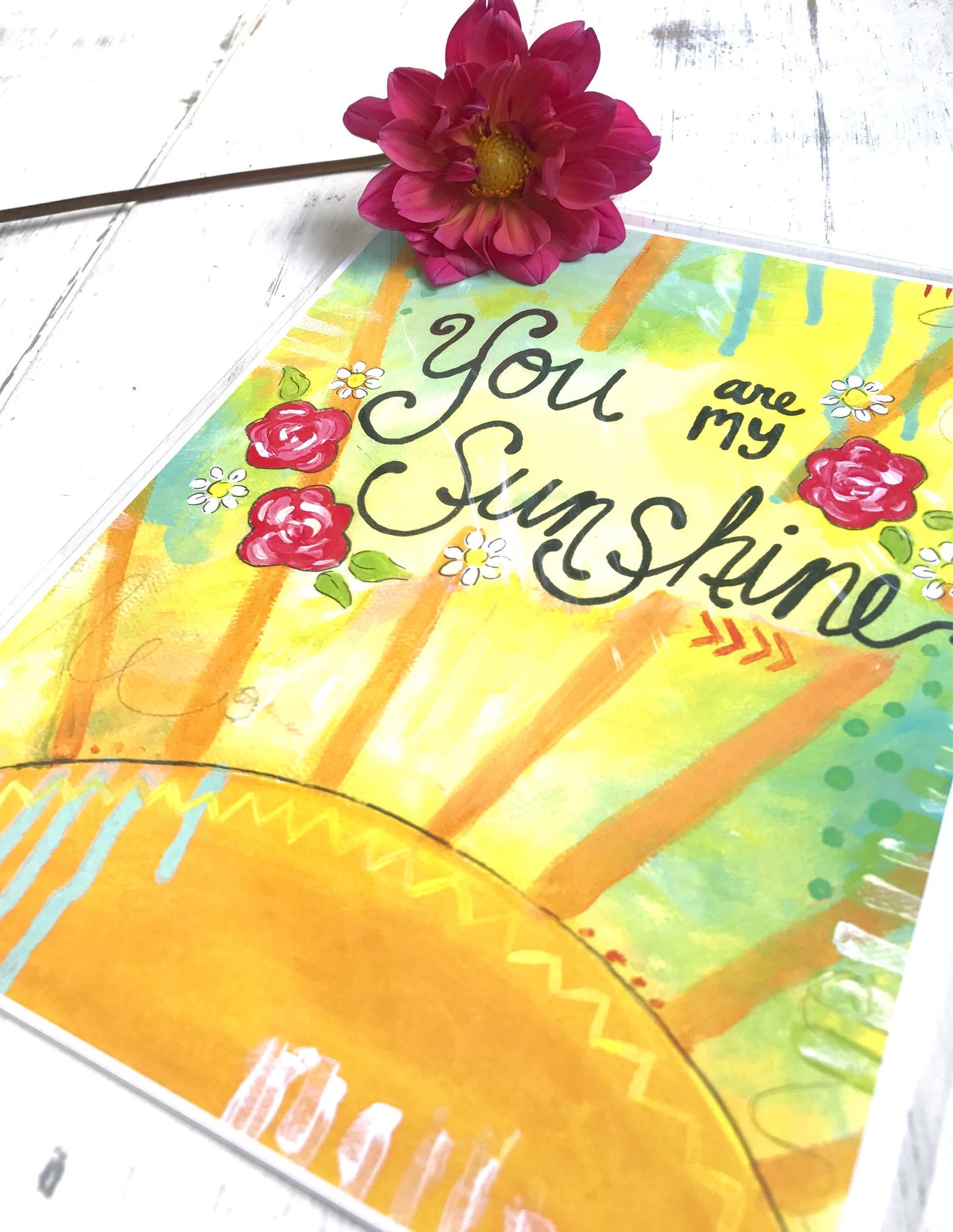 You are my Sunshine 8.5x11 inch Art Print - Bethany Joy Art