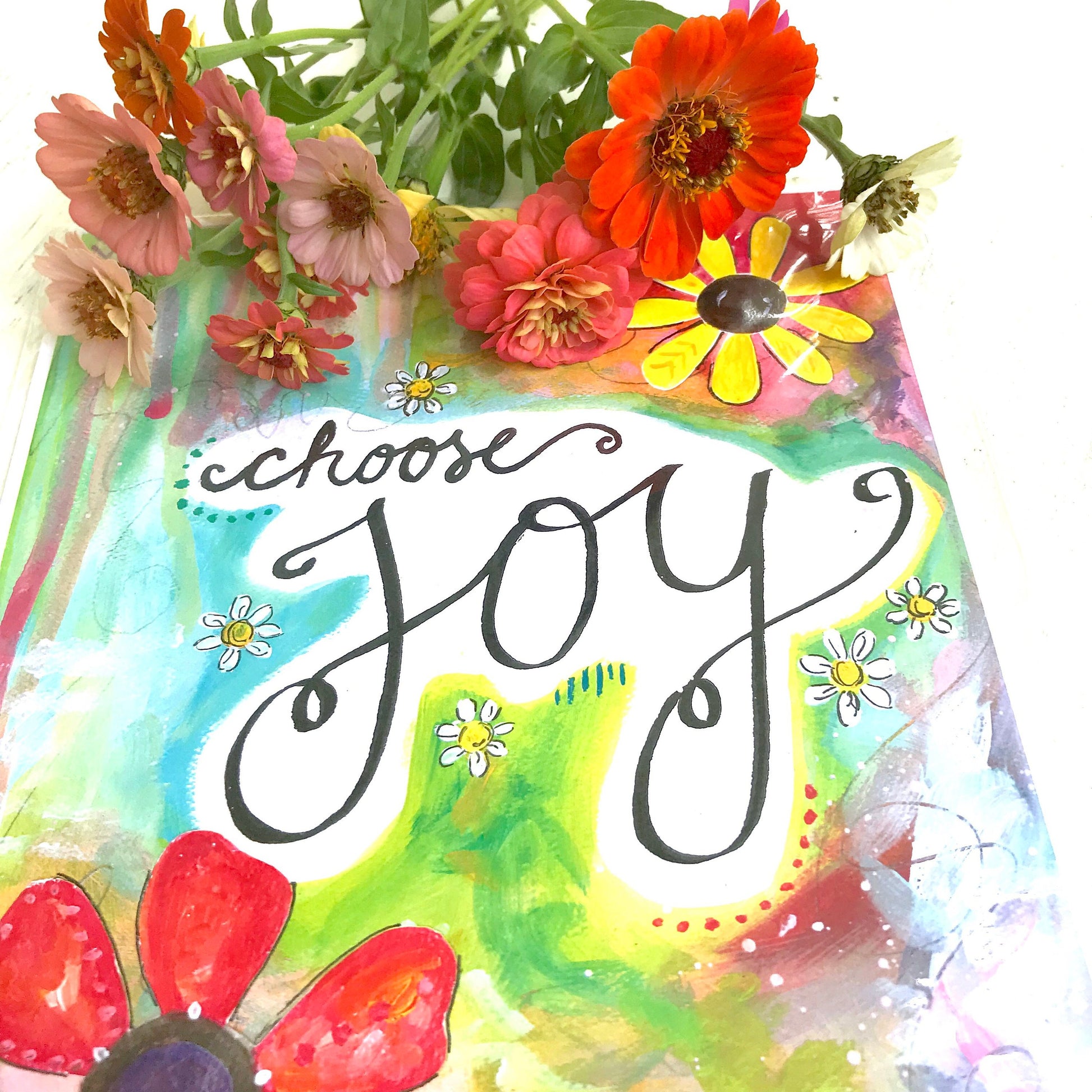 Choose Joy Inspirational Art Print 8.5x11 inch - Bethany Joy Art