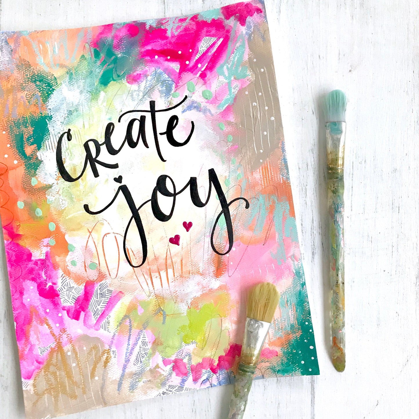 Create Joy 8.5 x 11 inch art print - Bethany Joy Art