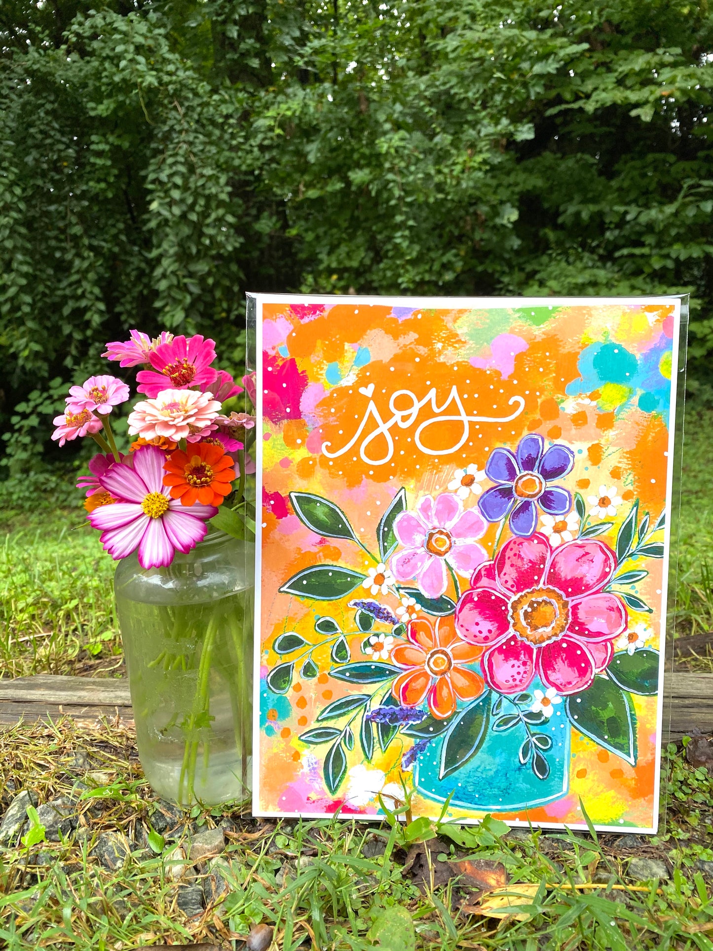 Sunshine Joy Bouquet Bethany Joy Art Print