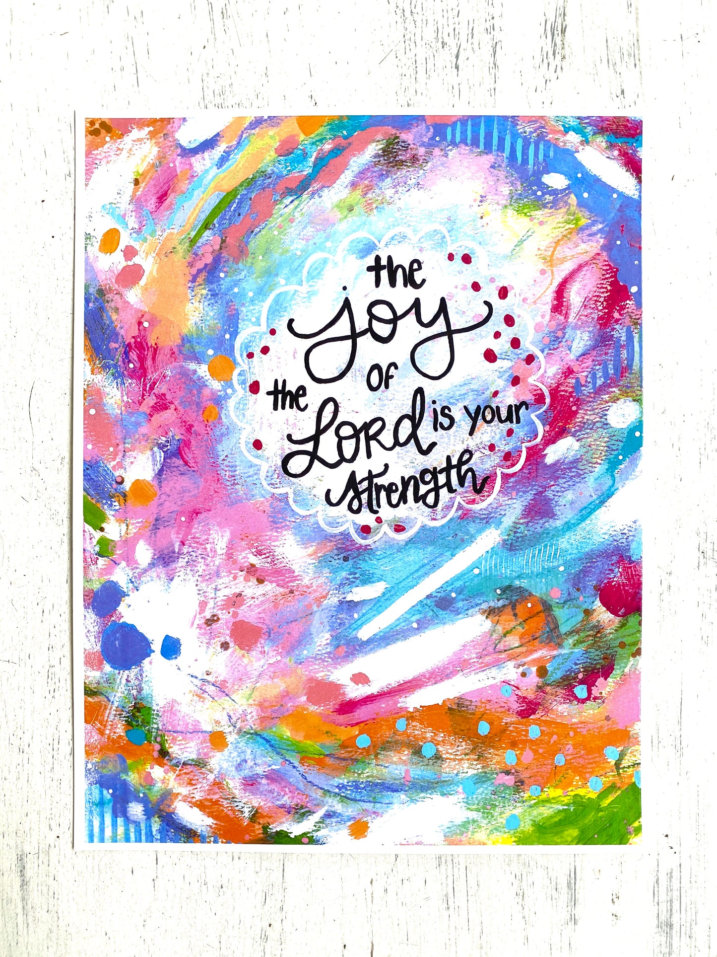 The Joy of the Lord 8.5x11 inch art print - Bethany Joy Art