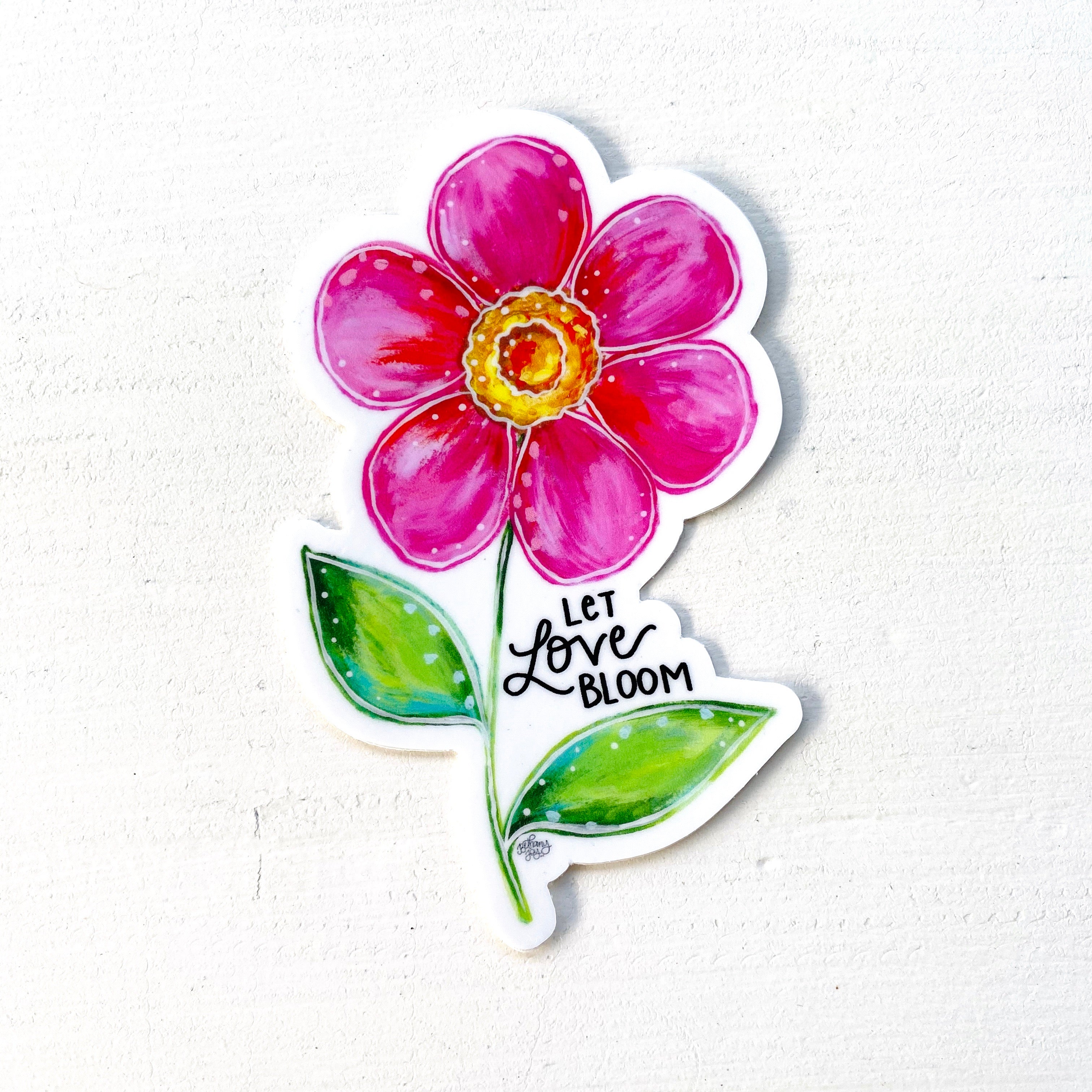 Let Love Bloom Floral August Sticker of the Month – Bethany Joy Art