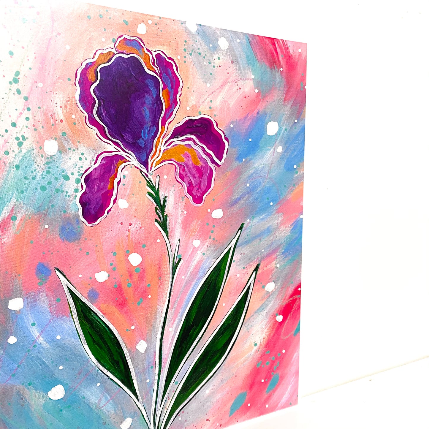 Iris Floral Bethany Joy Art Print