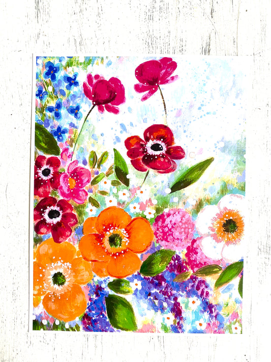 Bouquet of Peace 8.5x11 inch art print - Bethany Joy Art