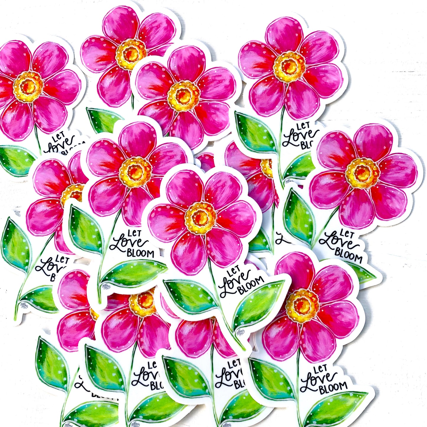 Let Love Bloom Floral August Sticker of the Month