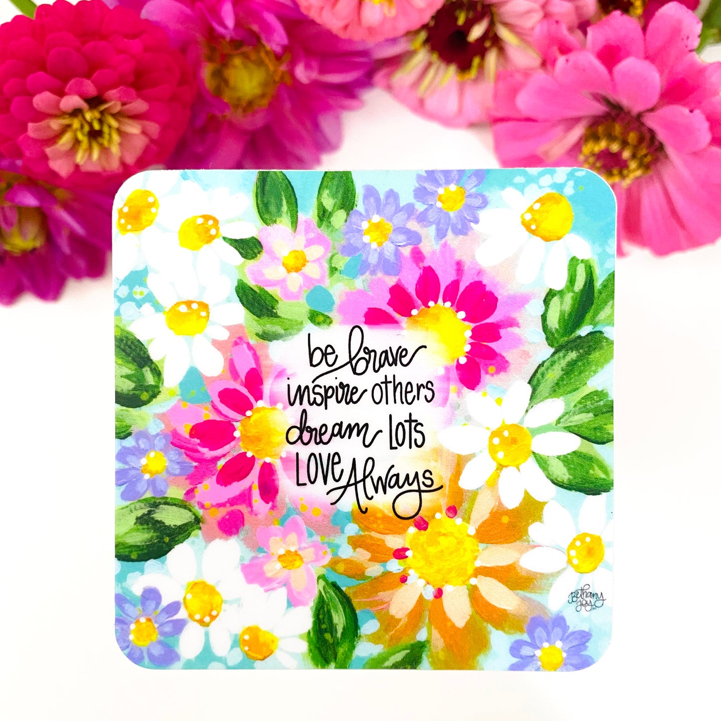 Floral Inspiration Vinyl Sticker - August Sticker of the Month 2022