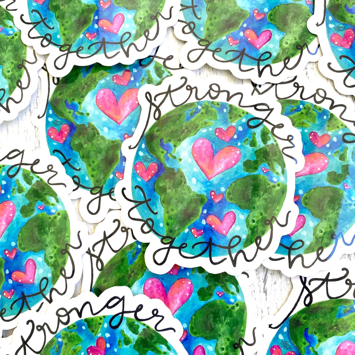 Stronger Together World - April Sticker of the Month - Bethany Joy Art