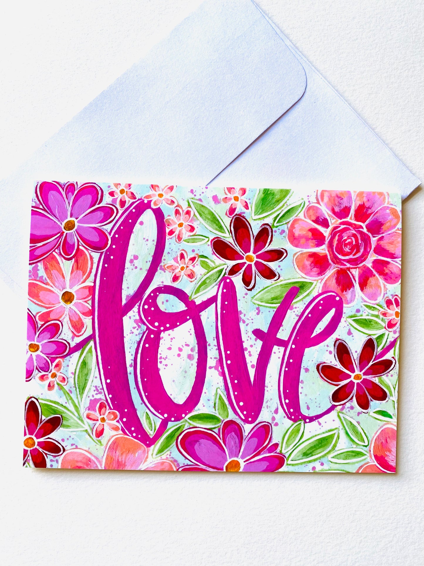 "Love" Card with Envelope