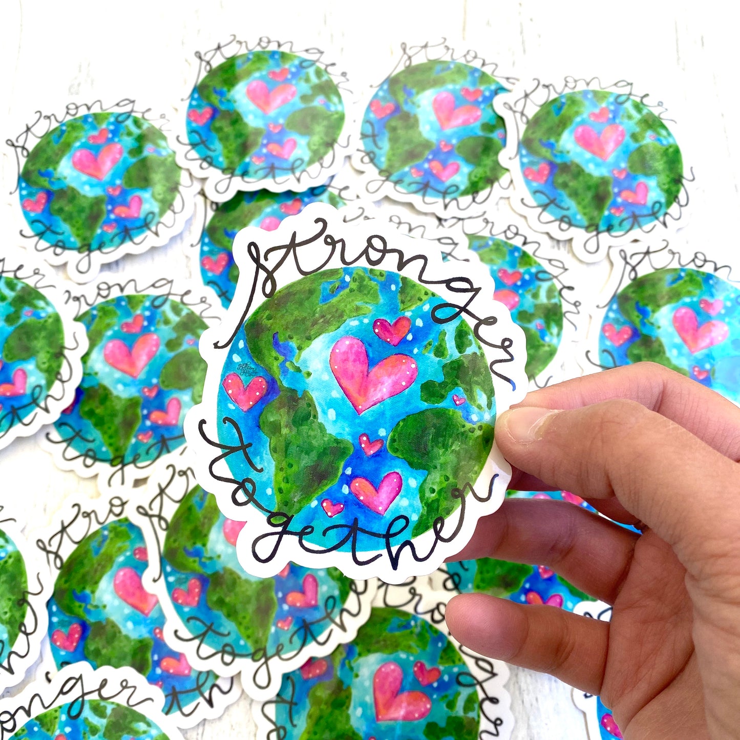 Stronger Together World - April Sticker of the Month - Bethany Joy Art