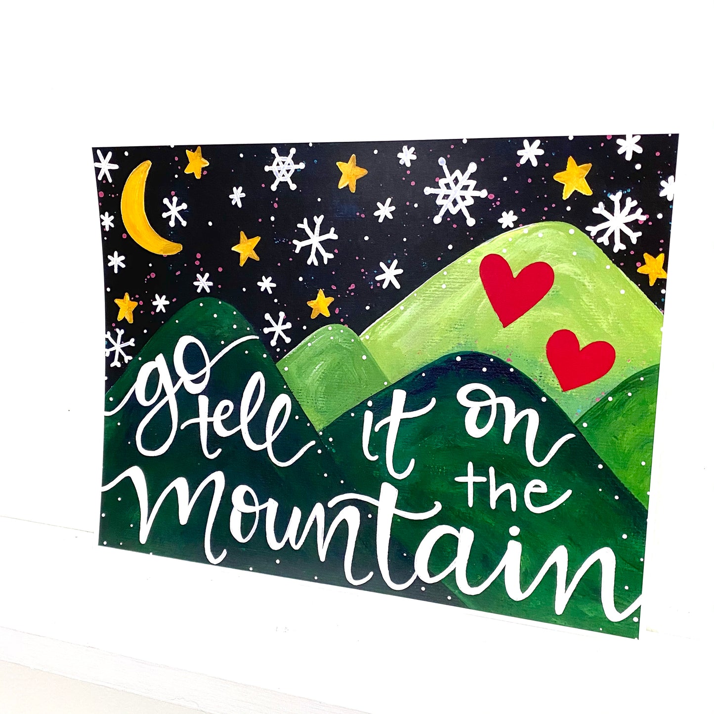 Go Tell it on the Mountain Christmas Bethany Joy Art Print