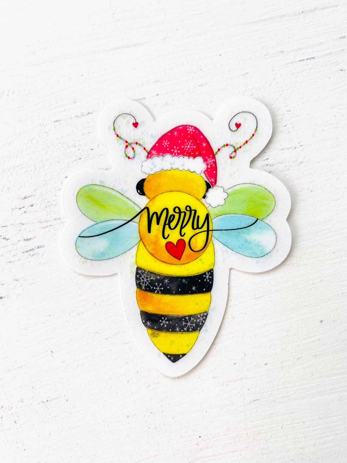 Bee Merry Vinyl Sticker November 2022 Sticker of the Month