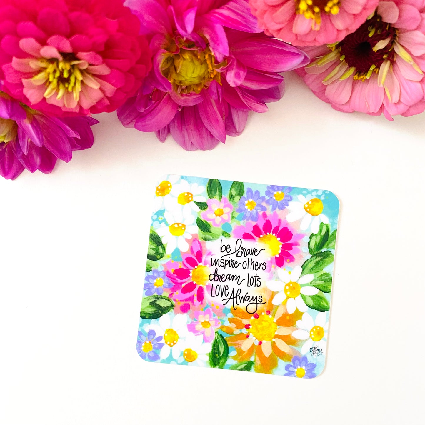 Floral Inspiration Vinyl Sticker - August Sticker of the Month 2022