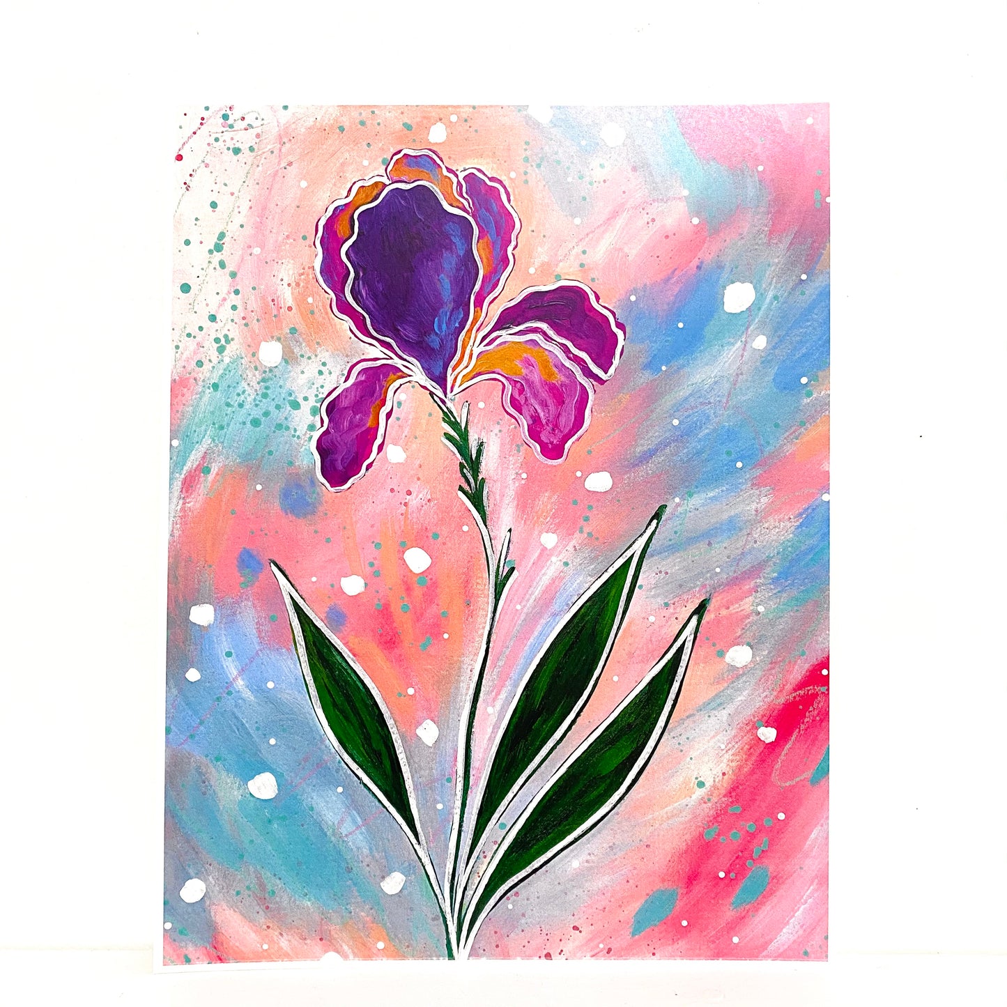 Iris Floral Bethany Joy Art Print