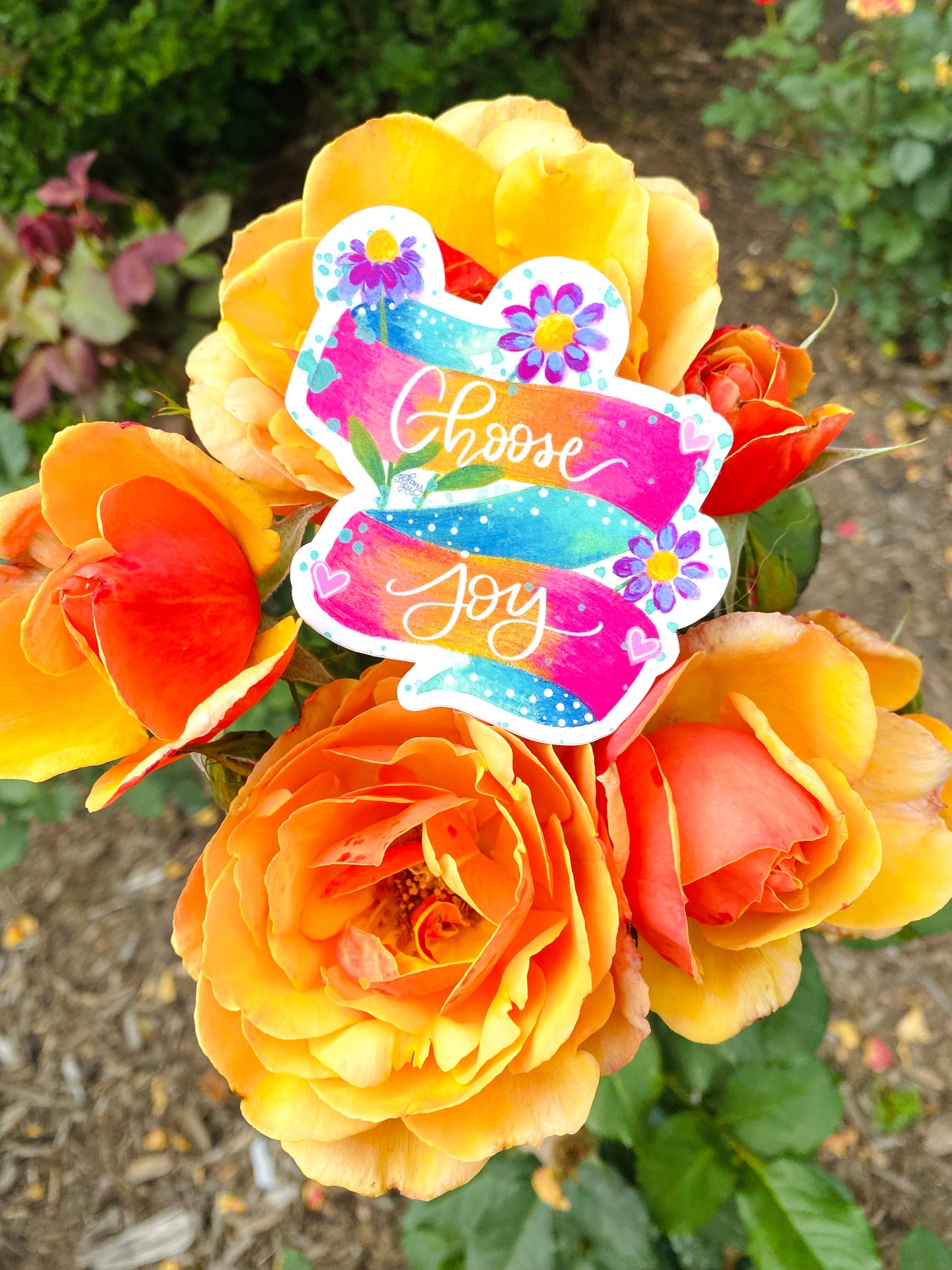 Choose Joy Banner Vinyl Sticker - June Sticker of the Month 2022