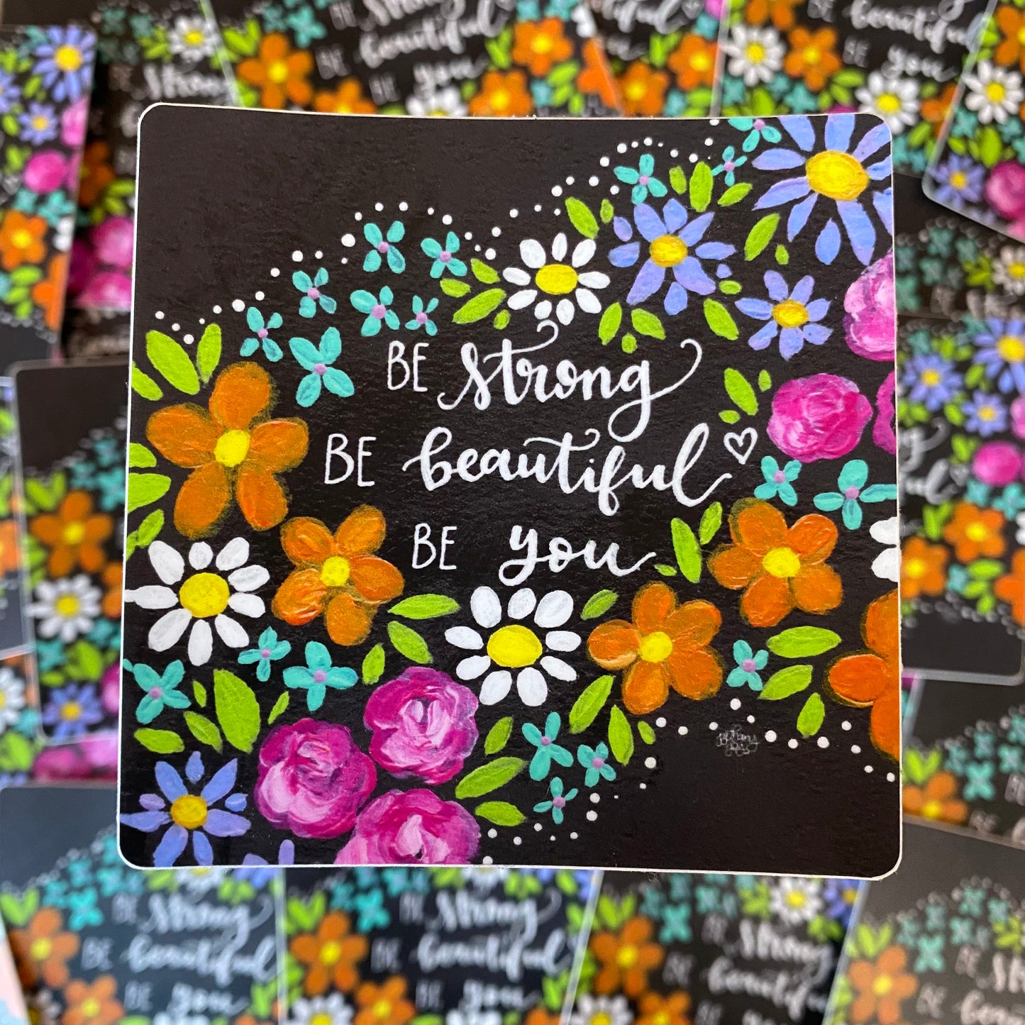 Beautiful You Floral Vinyl Sticker - October 2021 Sticker of the Month