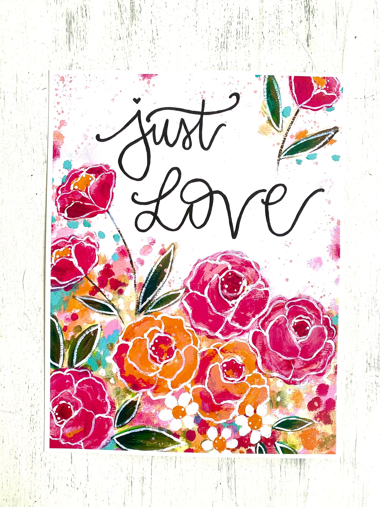 Just Love 8.5x11 inch art print - Bethany Joy Art