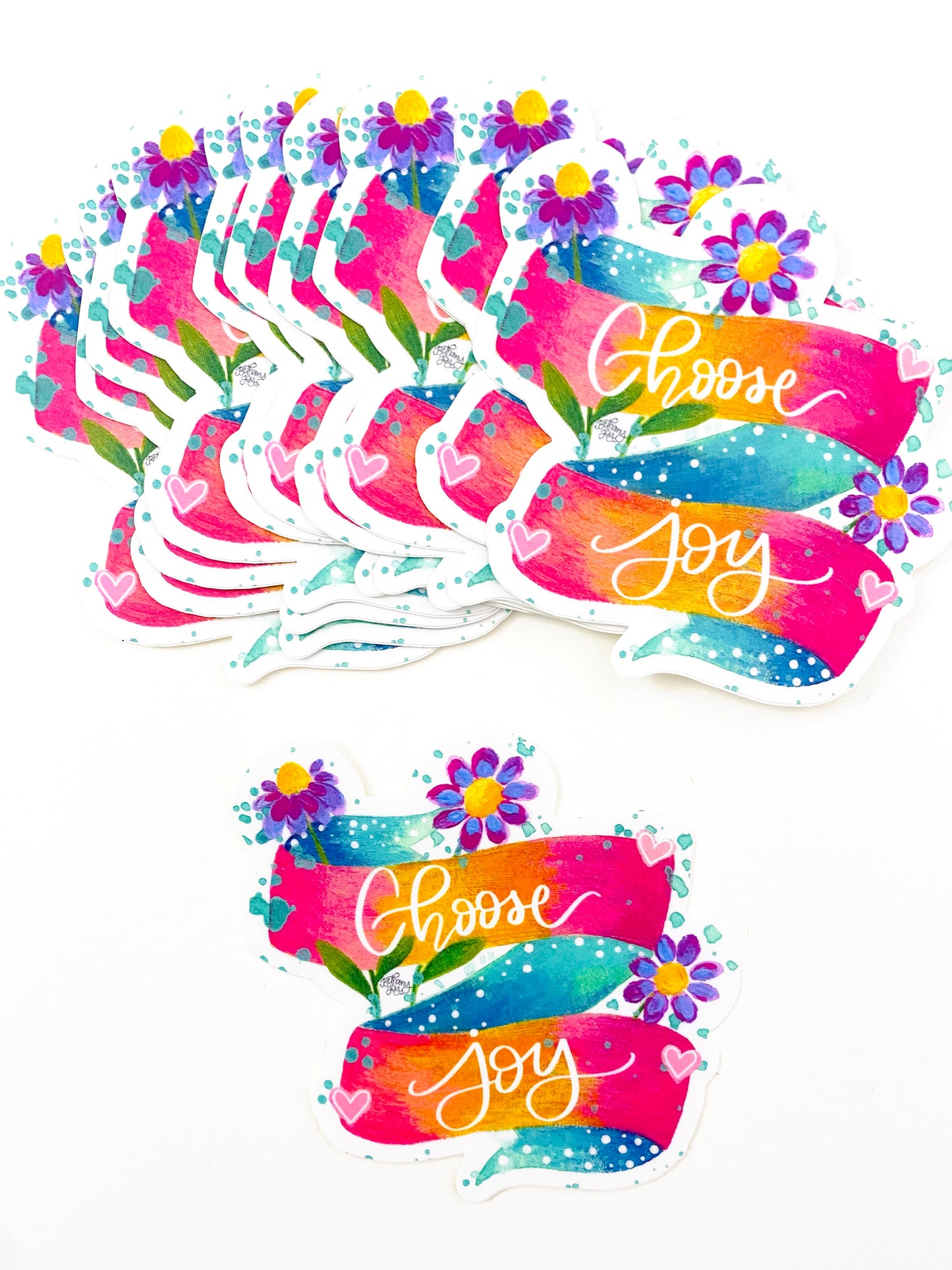 Choose Joy Banner Vinyl Sticker - June Sticker of the Month 2022