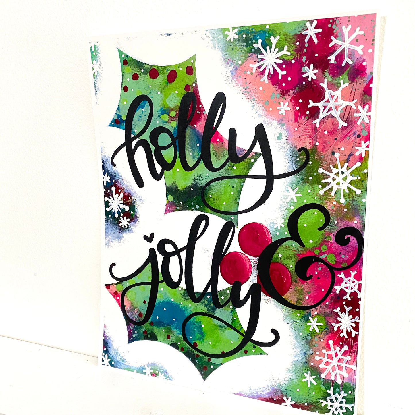 Holly & Jolly Christmas Bethany Joy Art Print