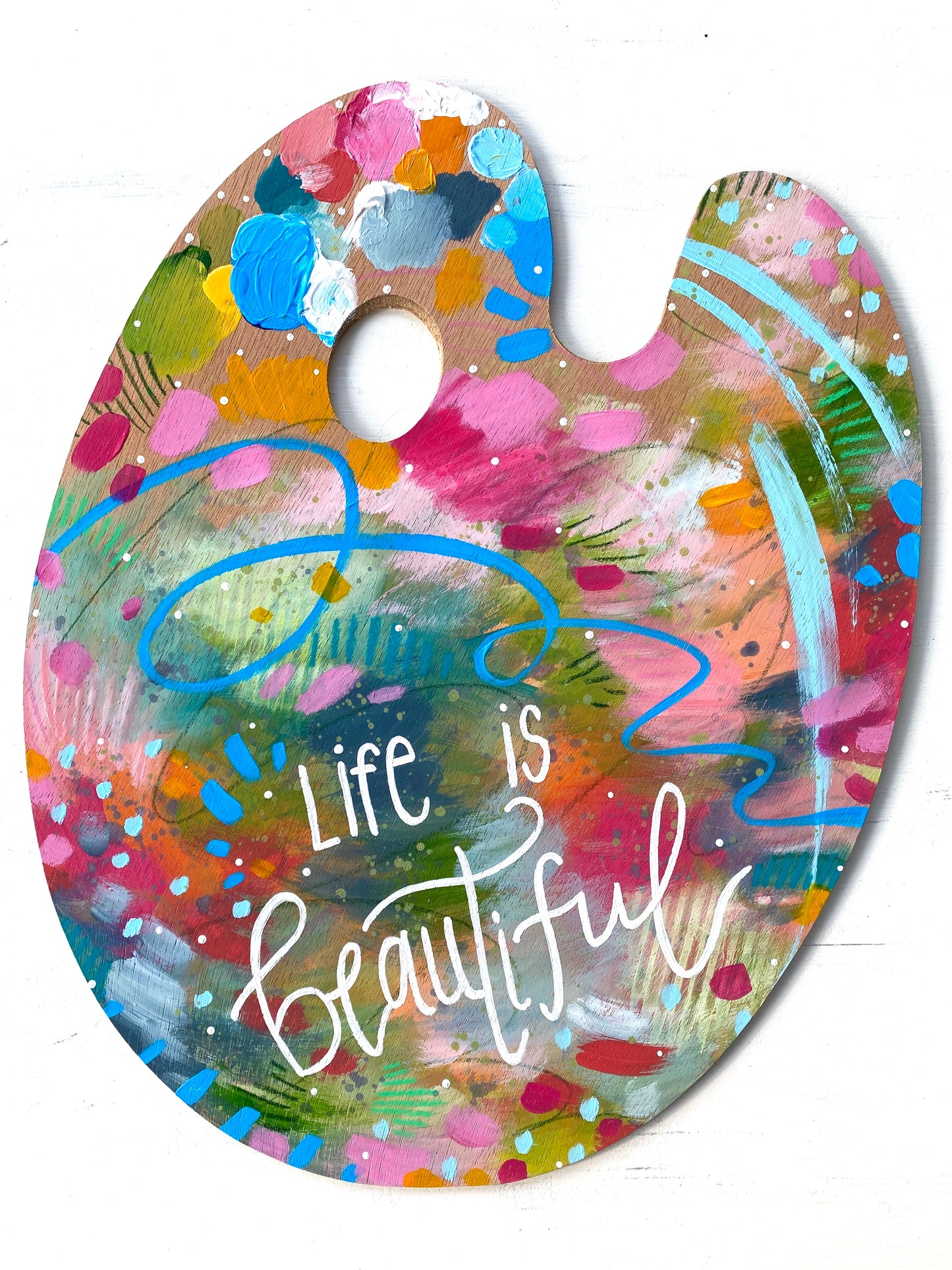 Paint Palette Original Painting #4 “Life is Beautiful”