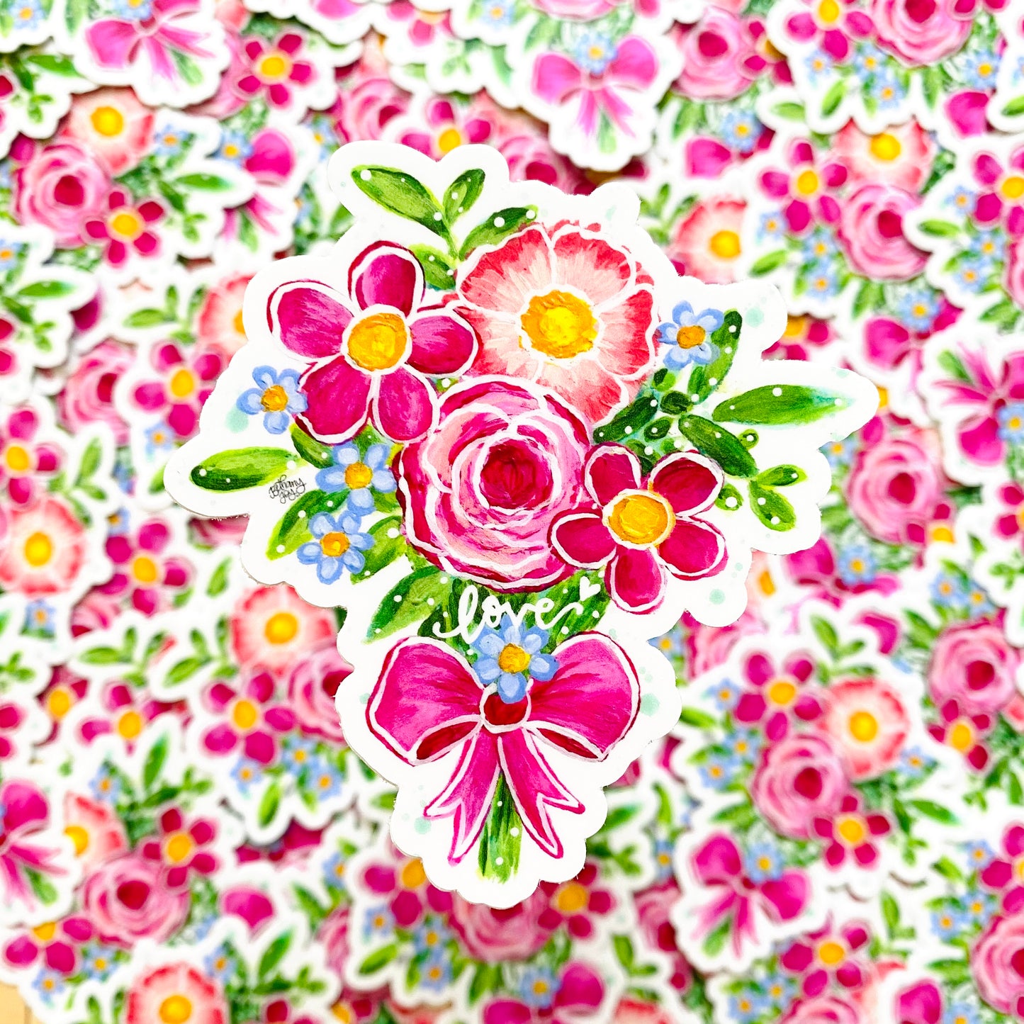 Love Bouquet Vinyl Sticker - February 2021 Sticker of the Month